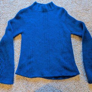 Saks Fifth Avenue Folio Collection 100% Cashmere royal blue  Medium